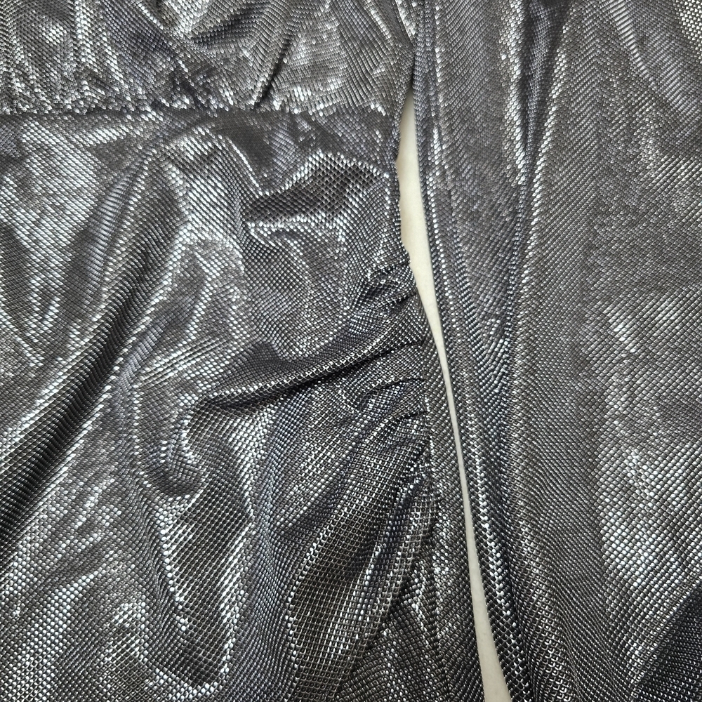 Ramy Brook Metallic Silver Long Sleeve Dress - Picture 6 of 7